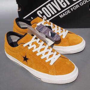 デッド!! 新品 US 7,5 / 26cm converse ワンスター ONE STAR GF SUEDE GOLD ゴルフ ONESTAR スパイクレス made for GOLF 天然皮革