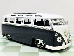 ■JADA TOYS 1/24 1962 VW BUS GRAY■フォルクスワーゲン バス