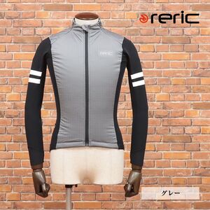 1円/秋冬/reric/Sサイズ/中綿インサレーション ブルゾン Artica 保温 保湿 抗菌 デジタルジャガード加工 日本製 新品/グレー/hf193/