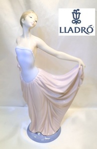 6612[TS]状態良♪ ◆LLADRO/リヤドロ◆フィギュリンNo.5050『踊る少女』 陶器の置物/バレリーナ 女性