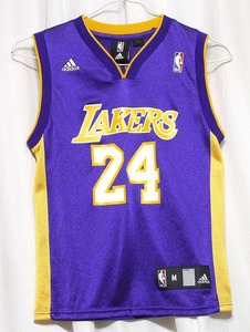 ☆美品 adidas アディダス NBA LAKERS レイカーズ コービー・ブライアント BRYANT #24 ロサンゼルスレイカーズ ユニフォーム メンズMサイズ