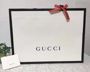 グッチ「GUCCI」ショッパー 特大サイズ (1760) 現行 正規品 ブランド紙袋 ショップ袋 48×36×17cm メッセージカード付 折らずに発送