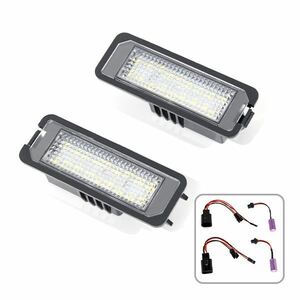 ю 定形外】 フォルクスワーゲン ゴルフ GOLF6 高輝度 LED ライセンスランプ 2個セット キャンセラー内蔵 計36SMD 白 ホワイト ナンバー灯