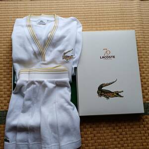 LACOSTE 70周年記念　テニスウエア　上　サイズ４２　スコート４０　オリジナル箱入り　ビンテージ