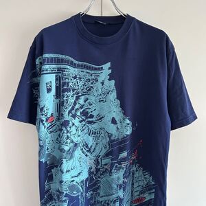 CONART コナート Tシャツ M グラフィティ ネイビー ストリート sk8 大きめ