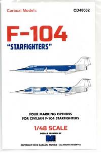 1/48 Caracal Models カラカルモデルスデカール CD48062 F-104 "Starfighters"