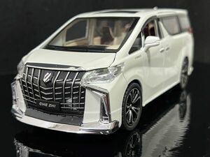 トヨタ TOYOTA アルファード 1/24 ミニカー ホワイト H48