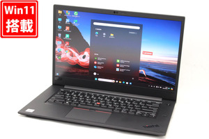 NVMe 新品1TB-SSD 中古美品 4K 15.6型 Lenovo ThinkPad X1 Extreme Gen3 /i7-10850H 64GB NVIDIA GTX 1650Ti Max-Q カメラ Wi-Fi6 管:1755h