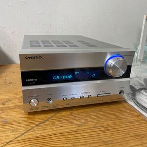 UTT174 ONKYO オンキョー AVセンター 音響機器 リモコン付き 簡易動作確認済み 現状品