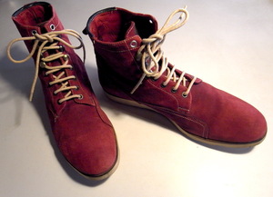 イタリア製 上質 Paul Smith ポールスミス RED EAR DIP DYED FOOTWEAR ヌバック レースアップ ブーツ vibraumソール サイズ8