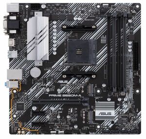 ASUS Prime B550M-A Ryzen AM4 PCIe 4.0 SATA 6 Gbps USB 3.2 Gen 2 Type-A micro ATX Motherboard