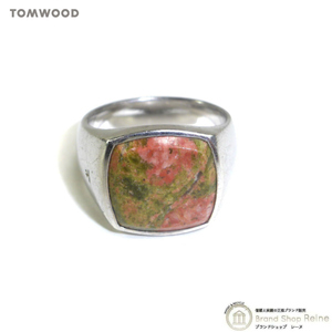 トムウッド （TOM WOOD） Cushion Ring クッション リング マーブル カラーストーン シルバー 925 指輪 #54 14号（中古）