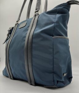 【美品】TUMI トゥミ Jarvis ジャービス トートバッグ ビジネス ブリーフケース メンズ ネイビー 紺 黒 A4 大容量 肩掛け レザー