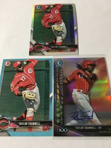 【Yankees傘下/Taylor Trammell】2017 Bowman Chrome Scouts