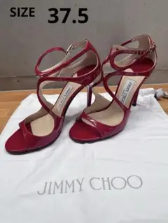 jimmy choo イタリア製　赤　サンダル　37.5