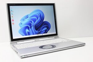 1円スタート ノートパソコン 2in1PC 指紋認証搭載 Windows11 Panasonic レッツノート CF-XZ6 SSD256GB メモリ8GB 第7世代 Core i5