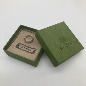 1075 GUCCI グッチ 指輪 リング シルバー アクセサリー メンズ ファッション オシャレ 人気