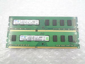 デスクトップ用メモリ SAMSUNG DDR3 PC3-12800U 4GB ｘ 2枚セット 中古動作品(M512)