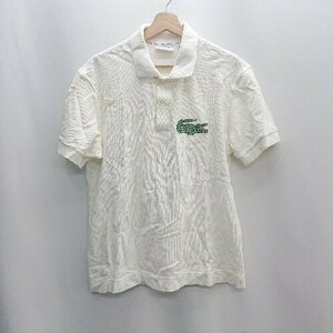 ◇ LACOSTE ラコステ 半袖 ポロシャツ サイズUS M ホワイト レディース E 1406180098926