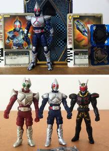 仮面ライダーブレイド ラウズボックス ラウズカード プレイヒーロー 全3種セット ギャレン カリス フィギュア ソフビ人形