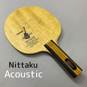 SU■⑧ Nittaku ニッタク 卓球ラケット Acoustic アコースティック シェークハンド OFFENSIVE 攻撃用 日本製 卓球 ピンポン ラケット 