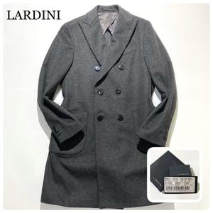 【タグ付☆未使用級】LARDINI チェスターコート ダブル カシミヤ混 グレー