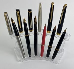 1000円〜●★筆記未確認★ 万年筆 プラチナ パイロット パーカー 14K-585 18K エリート 筆記用具 中古現状★okoy3380119-104★op5249