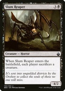 MTG ■黒/英語版■ 《貧民街の刈り取るもの/Slum Reaper》バトルボンド BBD