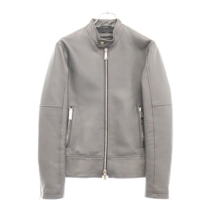 DSQUARED2 ディースクエアード 21AW CLASSIC BIKER JACKET クラシック バイカージャケット シングルライダース グレー S74AM1202 SY1491