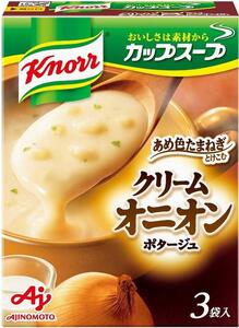 味の素 クノール カップスープ クリームオニオンポタージュ 3袋入箱×10 味の素 野菜スープ インスタント 即席 常備食