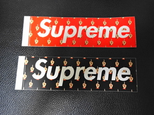 15SS Supreme x UNDERCOVER Box Logo Sticker Set ボックスロゴ ステッカー 2枚 セット アンダーカバー アーカイブ 新品未使用 赤