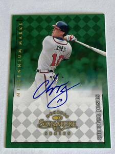 ＜90年代名作AUTO!!＞■チッパー・ジョーンズ(JONES) 直筆サインカード■1998 DONRUSS SIGNATURE MILLENNIUM MARKS / MADDUX・JETER