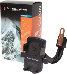 Eco Ride World バイク用 ワンタッチ スマホホルダー アーム式 安全バンドゴム付き is_060 中古