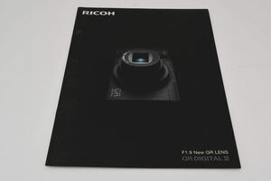 送料360円　【コレクター収集 良品】 RICOH リコー GR DIGITAL III 　商品カタログ パンフレット カメラ　同梱可能 ＃8776