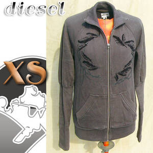 即決◆DIESEL◆ルール無用のグレーjk◆XS◆古着