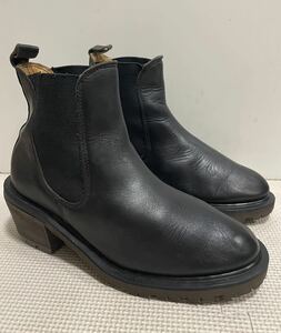 イングランド製Dr Martens ドクターマーチン 厚底サイドゴアブーツ UK4黒ハイヒール