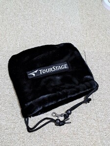 TOURSTAGE　ツアーステージ アイアン　カバー 　ケース　ボア カラー　ブラック状態　USED