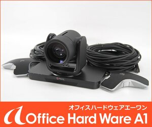 Polycom テレビ会議システム用 カメラ 2019年製 MPTZ-11 ポリコム マイク２台 【ビデオ通話/中古/動作品】 #P