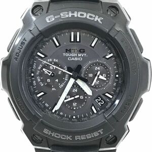 美品 CASIO カシオ G-SHOCK ジーショック MT-G 腕時計 MTG-1200B-1A 電波ソーラー アナログ ラウンド ブラック マルチバンド6 動作確認済み