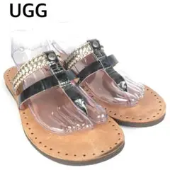 稀少・美品　UGG　アグ　トングサンダル　AUDRA　オウドラ　メタリックレザー