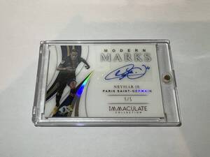 PANINI 2017 MODERN MARKS ネイマール 5/5 直筆サインカード 　超希少