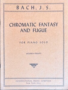 バッハ 半音階的幻想曲とフーガ (ピアノソロ)輸入楽譜 Bach Chromatic Fantasy and Fugue 洋書