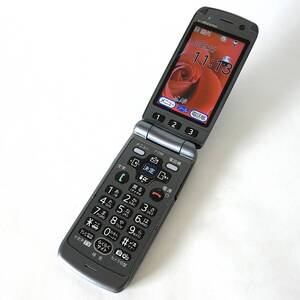 【動作品】ドコモ らくらくホン 7 F-09B ダークシルバー docomo