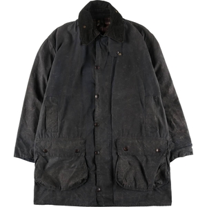 古着 90年代 バブアー Barbour BORDER 旧3ワラント ワックスコットン オイルドジャケット 英国製 C42 メンズL相当 ヴィンテージ /eaa506206