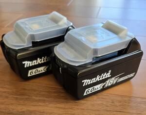 【送料無料】BL1860B ★新品未使用★ 2個セット 18vバッテリー マキタ makita 純正品 6.0Ah LED残量表示付