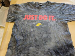 90ｓVINTAGE NIKE T-shirts　JUST　DO　IT　【tie dye】　銀タグ　米国製　size　ｍ