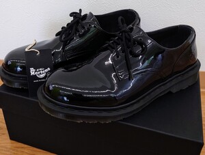 UK8 美品 Dr.martens × Fragment Design Horringborn ドクターマーチン 藤原ヒロシ フラグメント パテントレザー 黒 27cm 