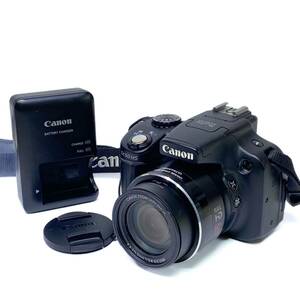 ♪ Canon キヤノン PC1817 Power Shot パワーショット SX50 HS デジタルカメラ 4.3-215.5mm F3.4-6.5 シャッターOK バッテリー・充電器付