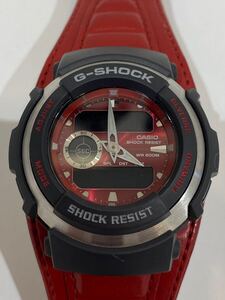 ☆（動作未確認） G-SHOCK Gショック CASIO カシオ メンズ 腕時計 赤レザーバンド Gスパイク 防水 【商品説明必読】