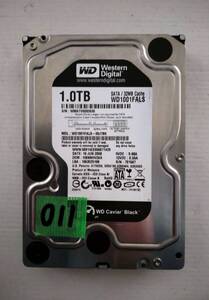 ★HDD-011【換装用HDD１TB 使用時間極少＝63時間】Western Digital WD1001FALS-00J7B0 SATA 東芝RD機用 補修部品 対応機種 RD-S1004K他★